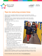 PDF of Tip Sheet for Screen Time
